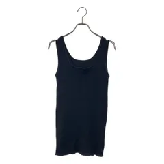 【美品】  Chaos / カオス | コットン リブ タンクトップ トップス | F | ブラック | レディース