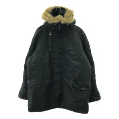 ALPHA INDUSTRIES / アルファインダストリーズ | N3B / ミリタリー フライトジャケット ファーフーディ | XL | ブラック | メンズ