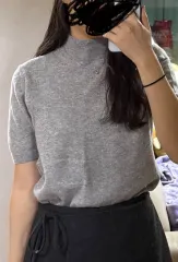 ユニクロ カシミア 半袖 ニット