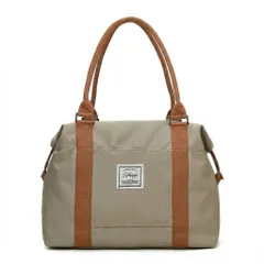 culture field 旅行バッグ 大容量 軽量 ボストンバッグ キャリーオン対応 折りたたみ 手提げ 肩掛け 2WAY 男女兼用 出張 修学旅行 スポーツ ジム 通学 通勤 収納バッグ (ベージュ, S) [ベージュ] [S]