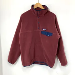 Patagonia パタゴニア フリースジャケット シンチラ スナップT 古着 メンズ Sサイズ バーガンディ アウター A15517◆