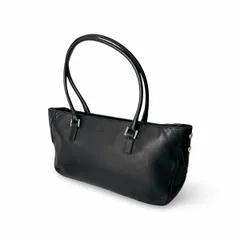 BURBERRY バーバリー ノバチェック ロゴエンボス レザー トートバッグ ブラック