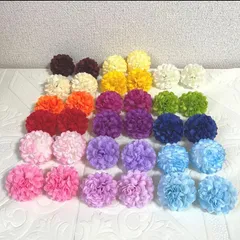 NO1218-06 造花 花材 花パーツ パーツ　髪飾り 花飾り　ハンドメイド　マム　ヘッドパーツ　成人式　七五三　ピンポンマム　ポンポンマム　菊　材料