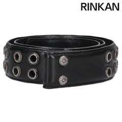 クロムハーツ  1.5 STRAP 1.5inch スクロールレーベルグロメットリベッツ レザーベルト メンズ 30 ※12/28～1/6 発送・問い合わせ遅延