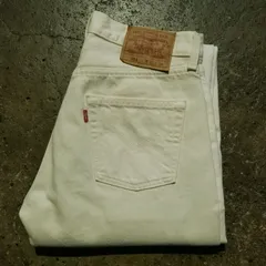 LEVI'S 90s 501 ホワイト デニムパンツ 553 刻印 W30 L34 リーバイス USA製 99年製造  vintage