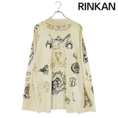 バレンシアガ サイズ:1  790365 TQVR1 Tattoo Distressed 総柄長袖カットソー 中古 SS13 バレンシアガ 790365 TQVR1 Tattoo Distressed 総柄長袖カットソー