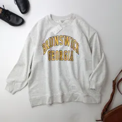 新品 AMERICAN HOLIC アメリカンホリック BRUNSWICK GEORGIA BIGスウェット プルオーバー M ライトグレー(100K＋9843)25F