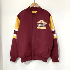 G-Ⅲ Sports スタジャン ジャンパー チャンピオン記念ジャケット NBA メンズ Lサイズ ワインレッド イエロー アウター A15494◆