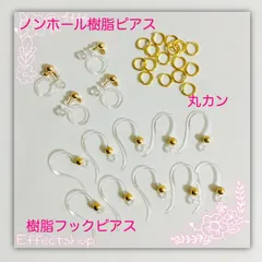 ஐ☘︎︎樹脂ピアスセットG