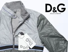 正規★新品未使用 DOLCE&GABBANA ドルチェアンドガッバーナ D&Gナイロンジップアップハイネックブルゾン44 S グレー【本物保証】綺麗ラインのサムネイル