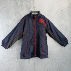 PUMA ナイロンジャケット ジャンパー アウター キッズ 男の子用 140サイズ 紺 プーマ ◇〇