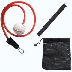 COZENTA 野球 ピッチトレーナー 投球 トレーニング レジスタンスバンド ストラップ 収納袋 3点セット (20lbs(9.08kg) レッド) [20lbs(9.08kg) レッド]