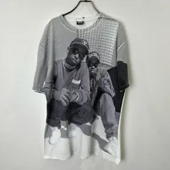 R00074｜Stussy ステューシー｜グラフィックTシャツ｜ホワイト｜ラッパープリント｜コットン100％｜メンズL｜ストリート｜スケート｜Y2K｜90S｜古着｜アメカジ｜USA古着｜ヴィンテージ｜今期トレンド｜フォロー割｜ヒップホップ｜夏トップス｜定番