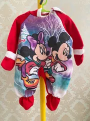 【Size 70】vintage ミッキー ミニー ロンパース