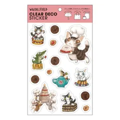 【新品】 クリアデコステッカー お菓子 942458 わちふぃーるど 猫のダヤン ねこ 猫 かわいい おしゃれ アレンジ 猫 ねこ かわいい おしゃれ