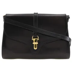 【GUCCI】グッチ オールドグッチ 2WAYクラッチ カーフ 黒 レディース ショルダーバッグ