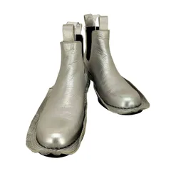 コムデギャルソン COMME des GARCONS 10aw Inside decoration インサイドデコレーション シルバー サイドゴアブーツ レディース  23 1/2のサムネイル