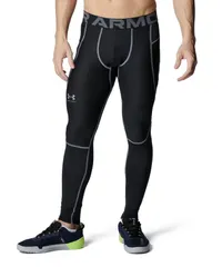 アンダーアーマー レギンス  黒 ブラック グレー 6001539 UNDER ARMOUR タイツ スパッツ コンプレッション ヒートギア　新品