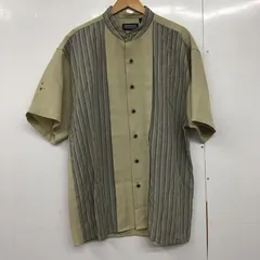 USED 古着 シャツ、ブラウス 半袖 半袖シャツ ノーカラーシャツ 前ボタン