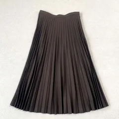 Yorkland ヨークランド プリーツ ロングスカート ウール100% チェック商会 日本製 ９号 ブラウン