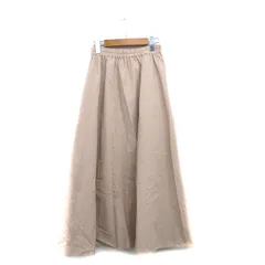 フリークスストア FREAKS STORE フレア スカート ロング コットン シンプル F ベージュ /KT9