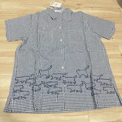【新品未使用品】 USPP 猫柄 シャツ Mサイズ 半袖 タグ付き チェック柄 トップス　H