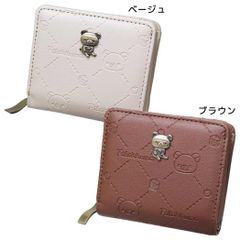 リラックマ 長財布 グレージュ 本革 未使用 箱あり - メルカリ