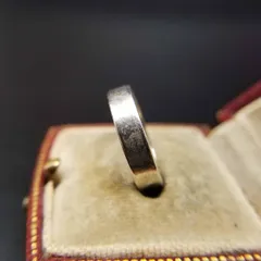 シンプル 装飾なし 925 シルバー ヴィンテージ バンドリング 指輪 銀 定番 デイリー ユニセックス 地金ジュエリー A905