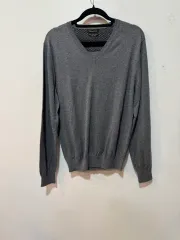 マッシモ ドゥッティ コットン カシミア Vネック ニット s