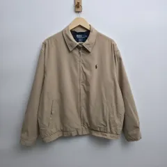 L ポロ ラルフローレン ポリエステルシェル ヴァイスウィング ジャケット ベージュ