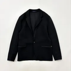 LANVIN ランバン ダンボールニット テーラード ジャケット ブラック 系 サイズ M 712-0030