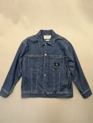 Calvin Klein カルバン・クライン デニム ジャケット CK ロゴ ブルー ジーンズ s