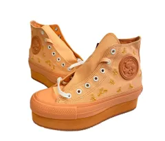 コンバース CONVERSE ALL STAR ANCCO CHUNKYLINE HI オールスター チャンキーライン 厚底スニーカー パステルオレンジ 1SD280 レディース靴 スニーカー オレンジ 24.5cm 101sh-2432