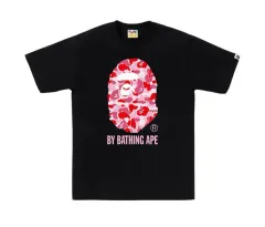 BAPE ベイプ ピンク カモフラージュ 半袖Tシャツ エイプ