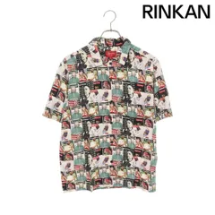 シュプリーム 21SS Magazine S/S Shirt マガジン総柄レーヨン半袖