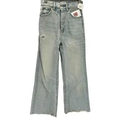 スライ SLY NOELHRBUGGYパンツ-C ライトブルー レディース 24