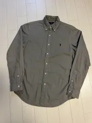 (S) ポロラルフローレン オックスフォード コットン ダイング シャツ