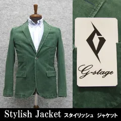 秋冬物 ★g-stage★ コーデュロイ ジャケット グリーン メンズ we250281-019