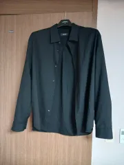 SYSTEM homme システムオム ブラック ウール シャツ 105 サイズ