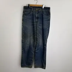 S00218｜L.L Bean｜エルエルビーン｜デニムパンツ｜ストレートデニム｜メンズ｜ブルー｜Blue｜サーモライト｜裏地付き｜ダメージ加工｜アウトドア｜ストリート｜Y2K｜90S｜古着｜アメカジ｜USA古着｜ヴィンテージ｜ブランド古着｜Mサイズ