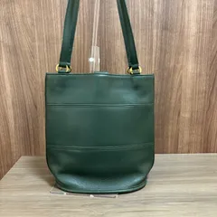 ★ COACH コーチ ハンドバッグ グリーン レザー ゴールド金具 レディース