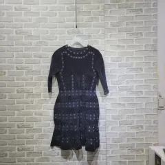 ㅎ112 エンブロイダリー ニット ONE PIECE 55