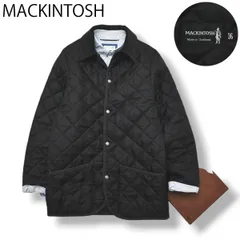 【美品】 スコットランド製 マッキントッシュ キルティング ジャケット 36 黒