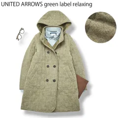 グリーンレーベルリラクシング x シェットランドウール ロング コート 40 ♪