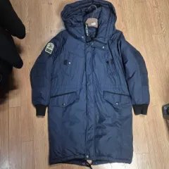 (送料無料) MLB ネイビー ロングダウンジャケット アウター