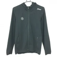 【超美品】タイトリスト ジップパーカー 黒 ストレッチ メルセデスベンツ メンズ L ゴルフウェア TITLEIST