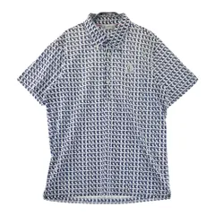 サイズ：LL AND PER SE アンパスィ  半袖ポロシャツ 総柄 ホワイト系 [240101593889] ゴルフウェア メンズ ストスト