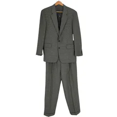 バーニーズニューヨーク BARNEYS NEWYORK policarPo 千鳥格子 ウール2Bテーラードジャケット 2タックスラックス セットアップ メンズ 表記無 のサムネイル