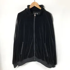 CALEE TATTOOSTUDIO キャリー タトゥースタジオヤマダ トラックジャケット ベロア 古着 メンズ XLサイズ ブラック アウター A15471◆