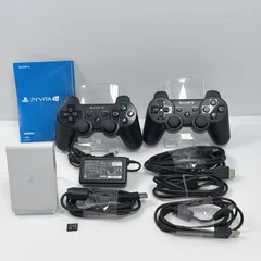 美品 SONY PSVITA TV バリューパック VTE-1000 4GBメモリーカード付き 動作確認済み DUALSHOCK 3 2個付属 SONY PlayStation ソニー プレイステーション デュアルショック3 psvitatv